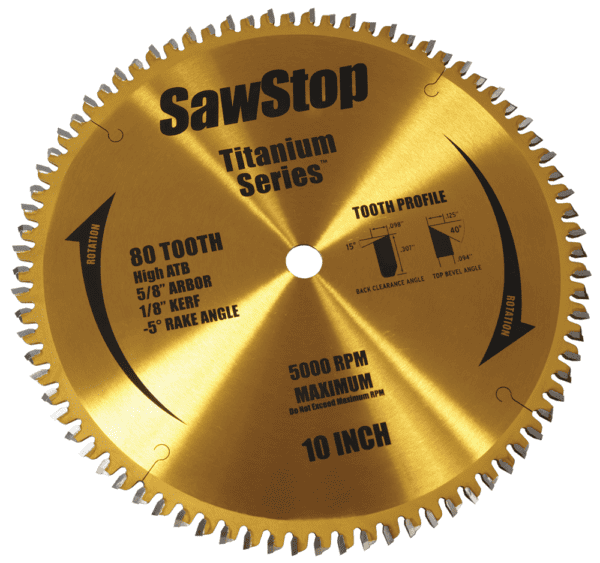 Sawstop 80 Tooth Saw Blade